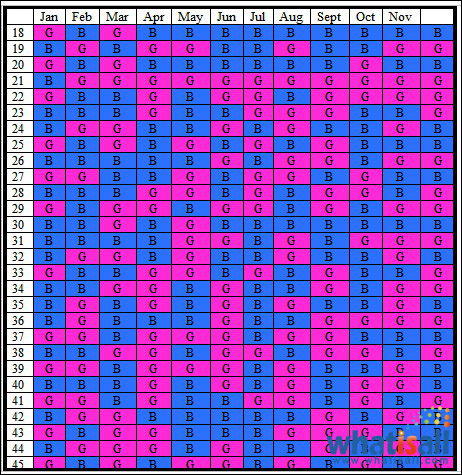 The Chinese Birth Calendar